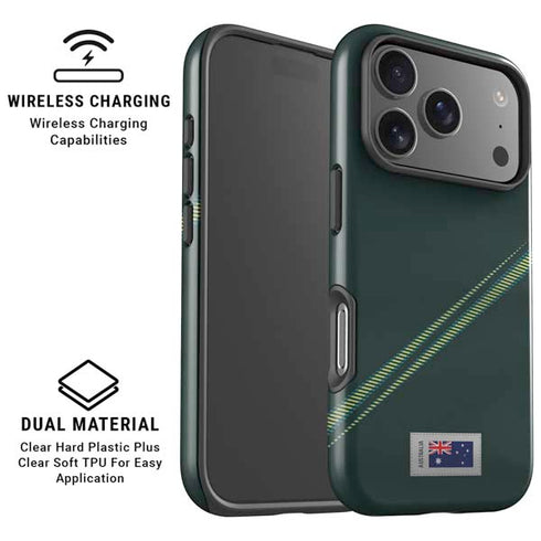 Australia Soccer Flag iPhone 17 Pro Max Magsafe Impact Case